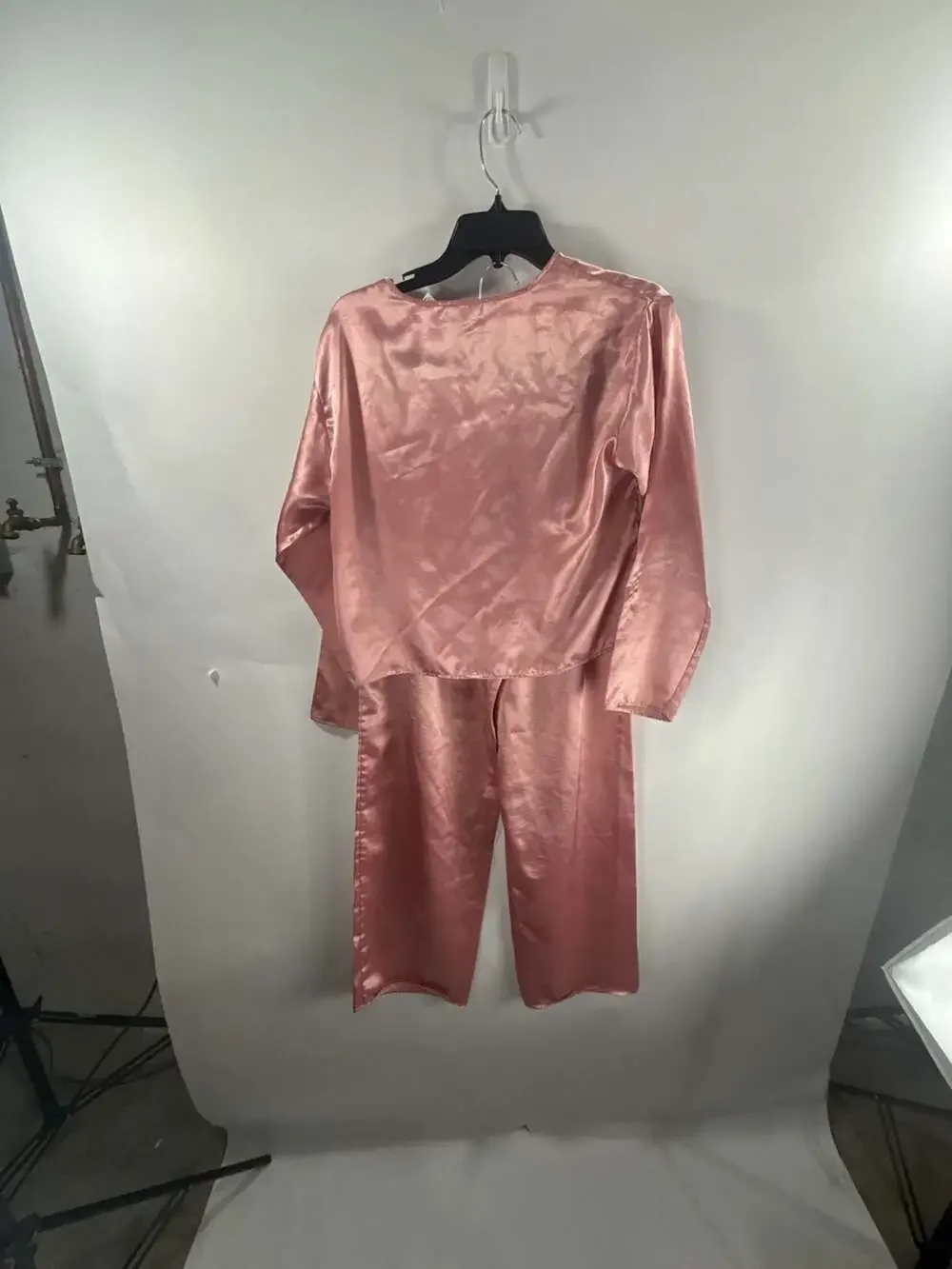 Vintage Victoria's Secret Gold Label Pajama Set with Embroidered Trim
